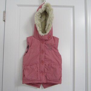 Girls Hipo Junor Pink Winter Vest Medium